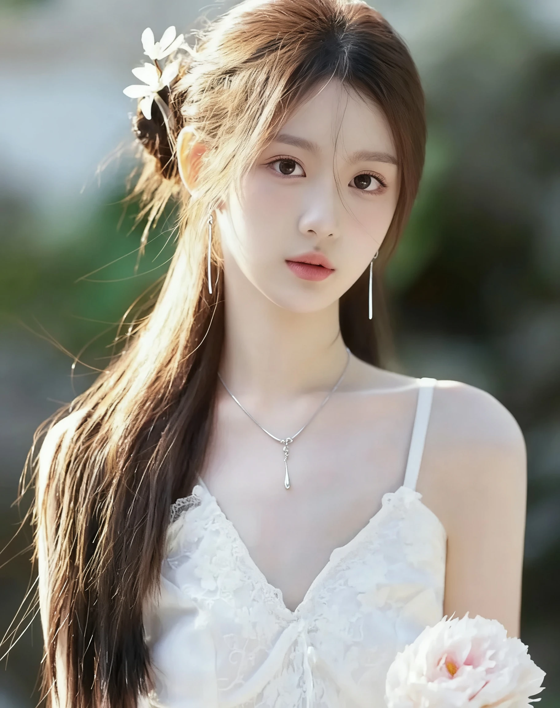 AI generated portrait with earrings