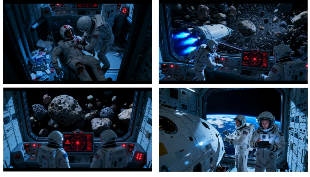 AI generated storyboard