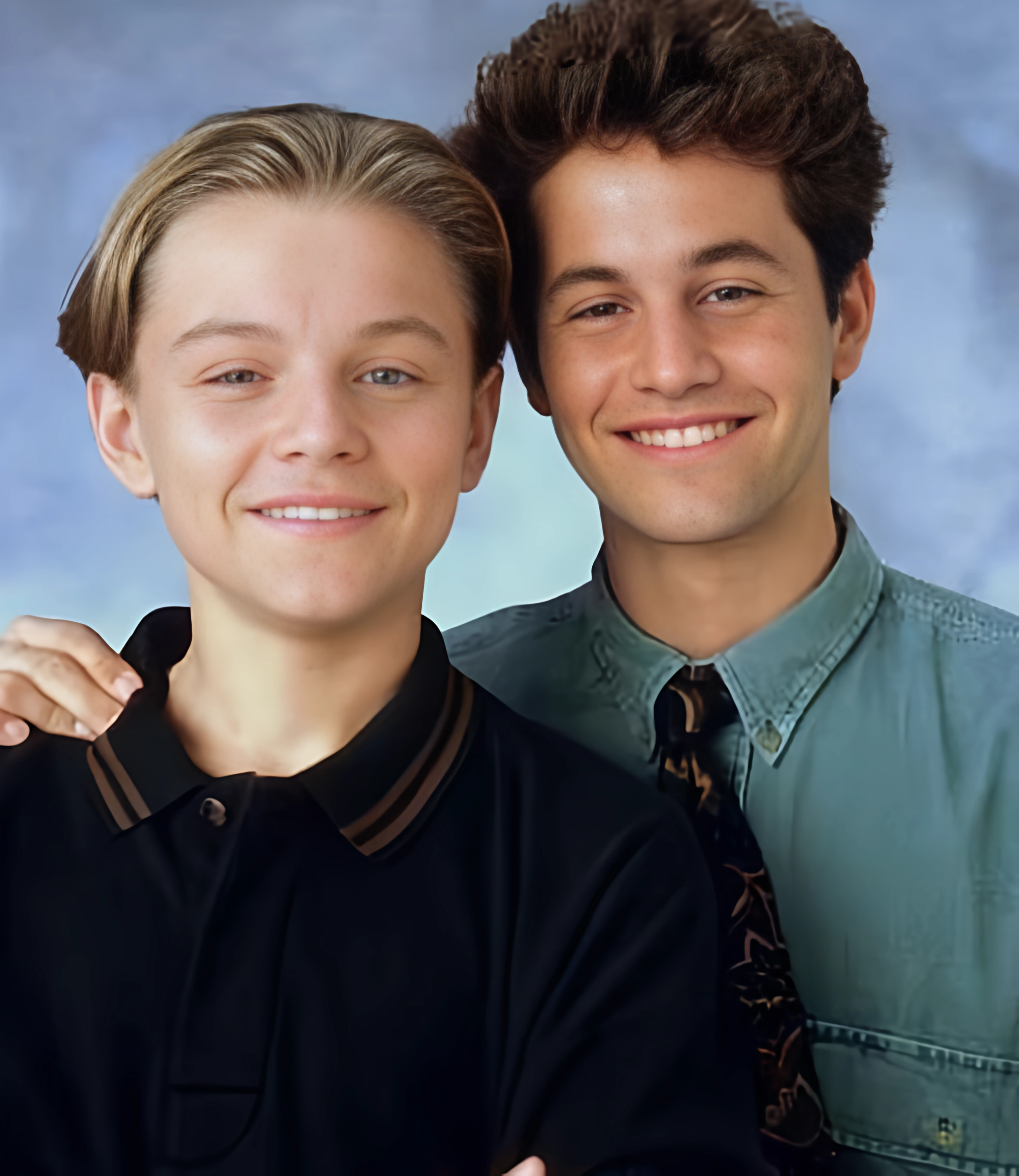 Upscaled image of young Leonardo DiCaprio